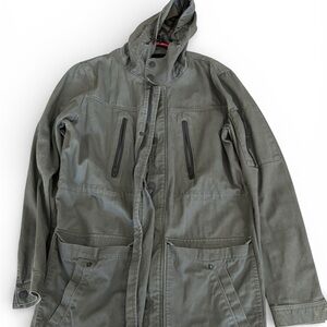 Zara Olive Military Field Jacket